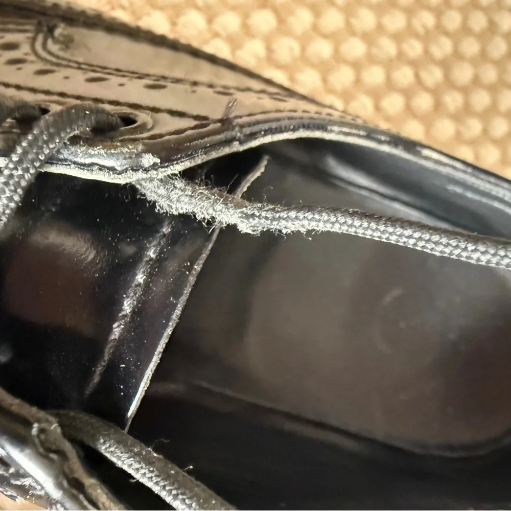 Dr. Martens | 3989 Patent Brogue Shoes Black Oxford Preppy Punk Classic | Size 6 - Picture 11 of 13